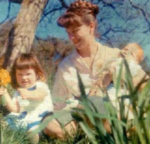 Plath with her Children, Devon, 1962