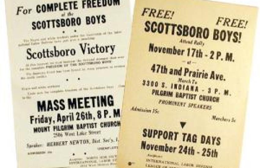 1933 ILD Leaflets in support of Scottsboro Boys